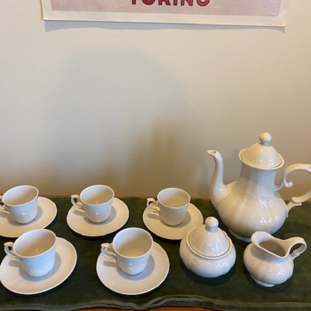Antique Weiden Bavaria W. Germany Porcelain Tea Coffee Service